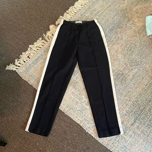 💭 Everlane 🌙 dream pant black with white pinstripe, xs EUC